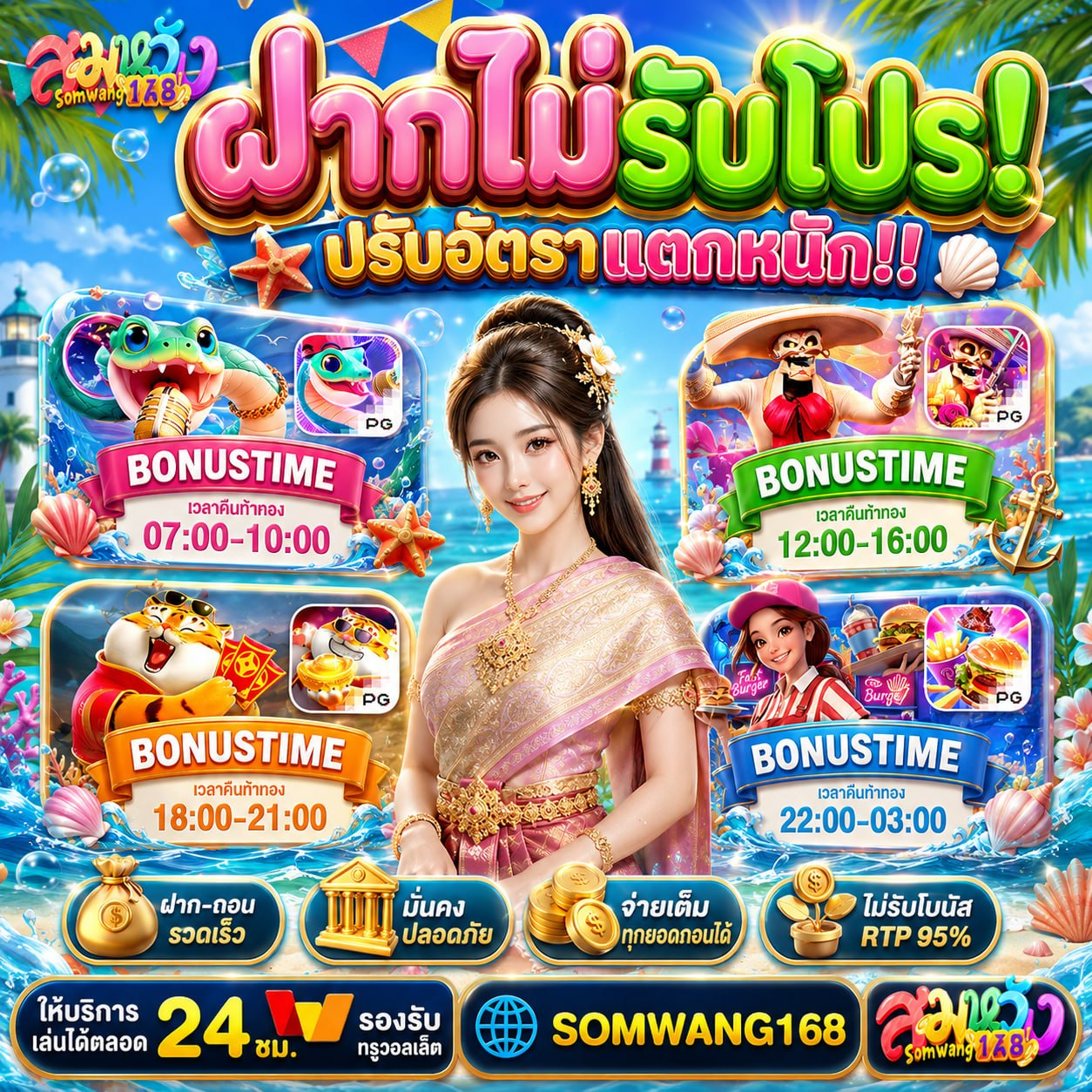 20 รับ 100 ทํา 200 ถอนได้ 100 รวมค่าย